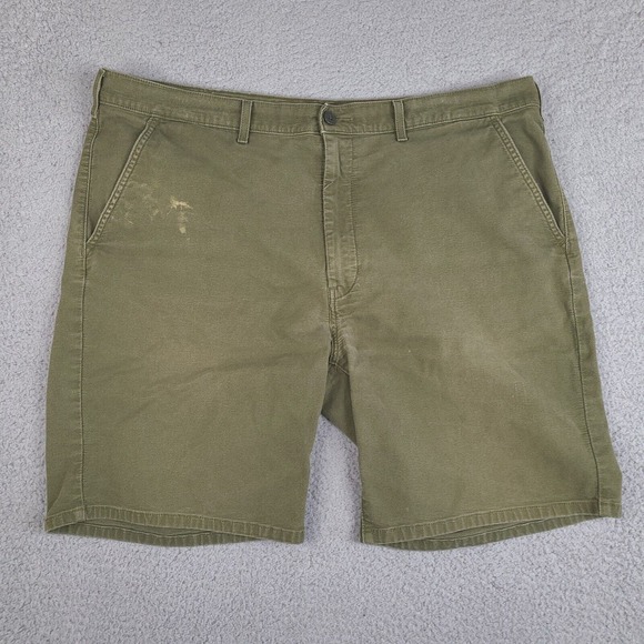 Levi's Shorts Mens 41 Green Chino White Tab Cotton Blend - Picture 1 of 16